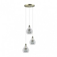 Distribuidor - Lâmpadas Diversas | Lâmpadas Modernas | LÁMPARA LHASA 3XG9 CUERO REGX30X30 CM Ref: 154083014